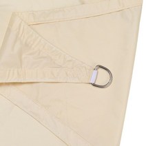 햇빛 가리 옥스포드 직각 방수 그늘 돛 야외 정원 안뜰 테라스 수영장 차단 천막 캠핑 홈 장식 3x4x5m, [03] Beige Yellow