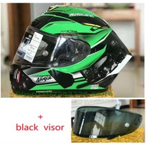 시스템헬멧 오토바이 풀페이스 소두핏 헬멧 SHOEI X14 XFourteen R1 60 주년 에디션 녹색 풀 페이스 레이싱 바이크, 38.black visor - L