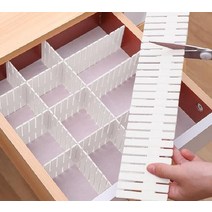 서랍정리칸막이 잘라쓰는 칸막이 서랍 파티션 서랍장 양말 정리수납 티셔츠 소품 책상 칸막이정리함 다용도 옷방 팬트리 옷장 서랍장정리 길이조절 서랍정리 서랍정리칸막이 서랍칸막이 서랍파티션 서랍장정리 서랍장칸막이 책상서랍정리, 중형 화이트, 화이트