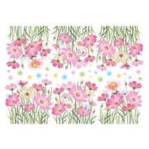 일음쇼핑^^*m조인컴퍼니 데코 쁘띠 스티커 시리즈 1 꽃무늬 인테리어용품 문장식 벽장식 시트지 포이일medi^*^, ab*^*선택있슴튤립가든 FDT-21304