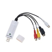 비디오테이프usb변환 화질개선 초고화질 kebidumei usb 2.0 to rca 케이블 어댑터 변환기 오디오 비디오 캡처 카드 어댑터 pc 케이블 tv dvd vhs, 하얀색
