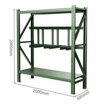 수납함 농기구 창고 원예도구 선반 곡괭이 장비, 그린 스토리지 랙 중형 서브 랙
