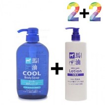 쿨 바디워시 가드름 클렌징 미끌거림없는 아하 바하, 쿨바디워시(파랑) 2개_마유율무스킨500 2개