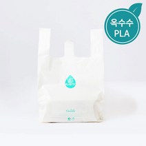 [IG] 생분해 배달 PLA 봉투 (L) 소량 100장 친환경 마트 편의점 쓰레기 비닐 봉투, [IG] 배달 생분해 봉투 (L) 100장