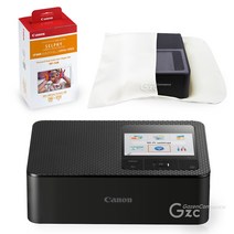 캐논 셀피 CP1500 + 인화지 108매 + 잉크 + 가젠파우치(포켓형), 블랙