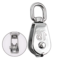 30KG도 거뜬 생산직 중량물 용 스텐 도르래 2개 윈치