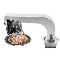 고기집 후드 코브라 배기휀 흡입 직화기 배기 환풍기, 구리색 높은 팔꿈치