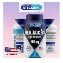 미국산 100일분 고함량 알파리포산 600mg 100캡슐, 1개, 180캡슐