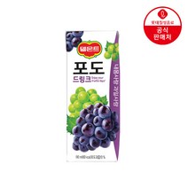 델몬트 포도 드링크190ml, 롯데 델몬트팩 포도 190ml x 48팩