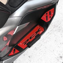 혼다 더뉴 pcx125 발판 튜닝 스텝 가드 19-20년식, Red-레드