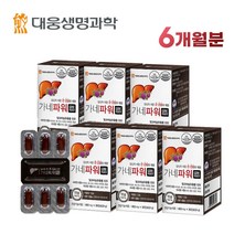 대웅 생명과학 가네파워 30정 밀크씨슬 밀크시슬 실리마린 식물성 캡슐 간에 좋은 영양제, 6박스