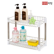 다다리빙 다용도 사각 선반 2단, 단품