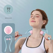 수동 골프공 목 마사지기 승모근 목근육 뭉친어깨, 블루, 본상품선택