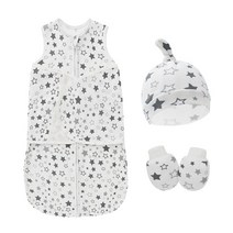 군용침낭 미군침낭 57EE Soft Swaddle Muslin Blanket Lovely Printed Newborn Infant Baby Sleeping Bag Set, [01] L, [05] 7