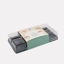 고고패키지 화과자 만쥬 떡 케이스 10구+슬리브 세트-초록