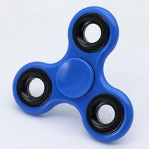 고급 피젯 무소음 큐브 스피너 어른 장난감 플라스틱 베어링 Tri-Spinner ABS 자폐증을위한 EDC 핸드 스피, 06 파란