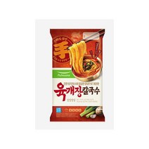 풀무원 육개장칼국수 415g (2인분) 얼큰한국물 쫄깃함 진한국물 존맛탱 한끼대용, 20개