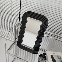 루시아이 웨이브 대형 거울, 블랙