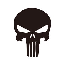 해골 스티커 차량용 대형 지프 오프로드 스티커, 무광검정, 5번