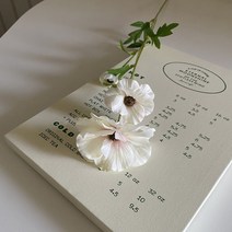 버터플라이 라넌큘러스 조화 꽃 가지 달빛스토어, 핑크