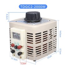 슬라이닥스 전압 변환기 조정기 220v 고출력 도란스, 2000W, 디지털 디스플레이 미터 0-300V 조정 가능, 2000W