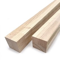 아이베란다 고무나무 각재 60x60mm 각목 나무 목재 목공소 원목재단, 2400mm, 1개