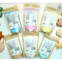 베베킷 모래놀이 세트 촉감놀이 실내 유아 색 소프트샌드 500g, WHITE