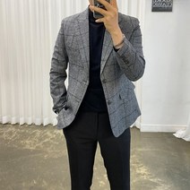 아도르클래식 랄프 체크 남자 봄 가을 겨울 프리미엄 자켓
