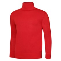 [KT알파쇼핑]남성 국산 베이직 울 목폴라 니트 JP-KN-TN-레드