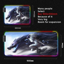 마우스패드 장패드 Kindred-리그 오브 레전드 마우스 패드 Rgb Led Pc 게이머 키보드 매트 데스크 프로텍, 02 Kindred_06 300x800x4mm
