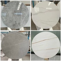 인조 대리석 상판 맞춤 DIY 시공 맞춤 제작, 원의 지름은 70cm입니다. 주문시 색상 참고