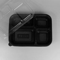 도시락 포장 배달용기 5칸 도시락 200개 세트