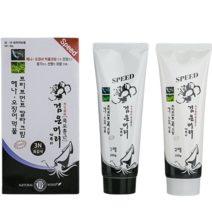 검은머리파뿌리 헤나 오징어먹물 컬러크림 250g 셀프 새치 커버 스피드 염색약, 1N흑색