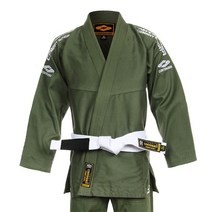 심플로고 패치 시합용 카키색 주짓수도복 훈련복