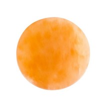 힐링 차크라 스톤 치유의 돌 명상 마음챙김 자연 Selenite 석고 조각 크리스탈 광장 라운드 치유 Scrying 서클 디스크 Fengshui 홈 오피스 장식 공예품, 15x1.5cm_CN, Orange Round