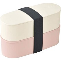 써모스 2단 프레시 런치박스 도시락통, 라이트 핑크개, 600ml