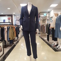 샤트렌 간절기 바지 정장 세트(바지+재킷) 가을 봄 데일리 기본 테일러드 카라 정장 투바지