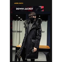 스노우드림 NEW 경량 리얼 덕다운 롱패딩 오리털 벤치코트 다운점퍼