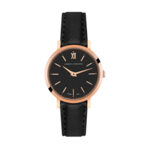 라르손앤제닝스 루가노 블랙 레더 26MM 로즈골드 블랙 손목시계