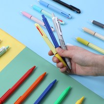 꼼꼬미 잘써지는 3색 고급 유성 국산 볼펜 0.38 0.5, 005. 라떼0.7, 복숭아라떼