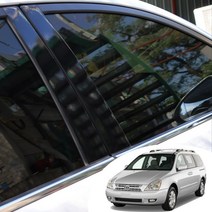 그랜드 카니발 B/C필러 포스트 마스크 데칼 스티커 자동차 기둥 몰딩 카본 무광 시트지, 오로라 화이트