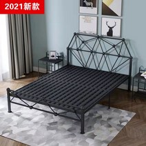 케이로 북유럽풍침대 침대프레임 싱글침대프레임 빈티지침대 골드인테리어 엔틱침대 싱글침대 더블침대, 검은색플랫베드테일(용골플레이트)