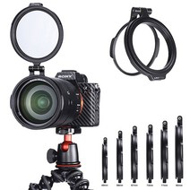 UURig 어댑터 플립 RFS ND 필터 퀵 릴리스 DSLR 카메라 스위치 브래킷 49 58 67 72 77 82mm 렌즈용, 01 ≤49mm