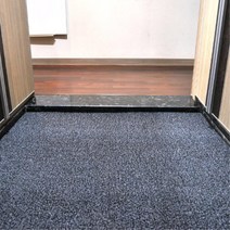 업소용 현관 코일 투톤바닥 롤매트 2미터 사무실매트 현관매트 코일매트 로비매트 계단매트 현관바닥매트, 갈색베이지120X200cm