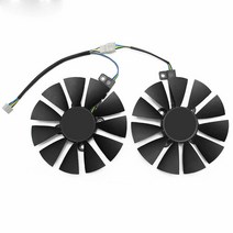 TELESON 새로운 95MM PLD10010S12H 쿨러 팬 ASUS ROG Strix Dual RX 470 570용 AMD RX470 RX570 게이밍 비디오 카드 냉각 A 쌍