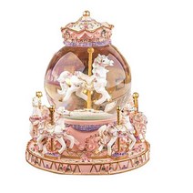 오르골선물 회전목마 말 구슬 볼 멜로디 뮤직박스, 펄 화이트 랜턴 + 센과 치히로의 행방불명