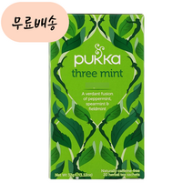 푸카 3가지 민트티 카페인 프리 20 허브차, 1개, 단품