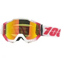 100% 100% 고글 오프로드 오토바이 고글 야외 승마 고글 DH 내리막 오프로드 헬멧 고글, 흰색과 빨간색 (빨간색) 더블 컬러 플러스 3 위안