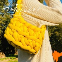DIY 벨벳 자이언트얀 루피망고실 실뜨개 가방 쿠션 바느질 핸드메이드 모직, 수량, 23.벨벳 베이지