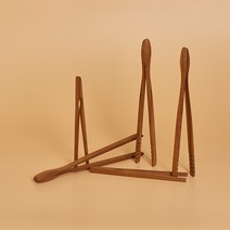 리스탠다드 친환경 티크 원목 주방 집게 S M L, 티크 나무 집게 M